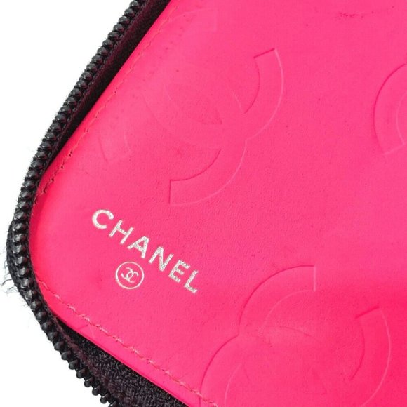 AUTHENTIC CHANEL A26710 Cambon Line organizer Zip Around Long Wallet Black - Picture 9 of 12